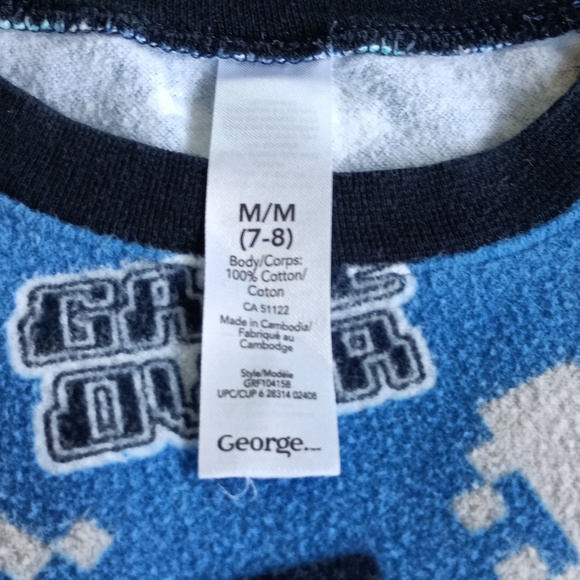 George Boys pajamas size 7/8 Medium - Picture 4 of 11